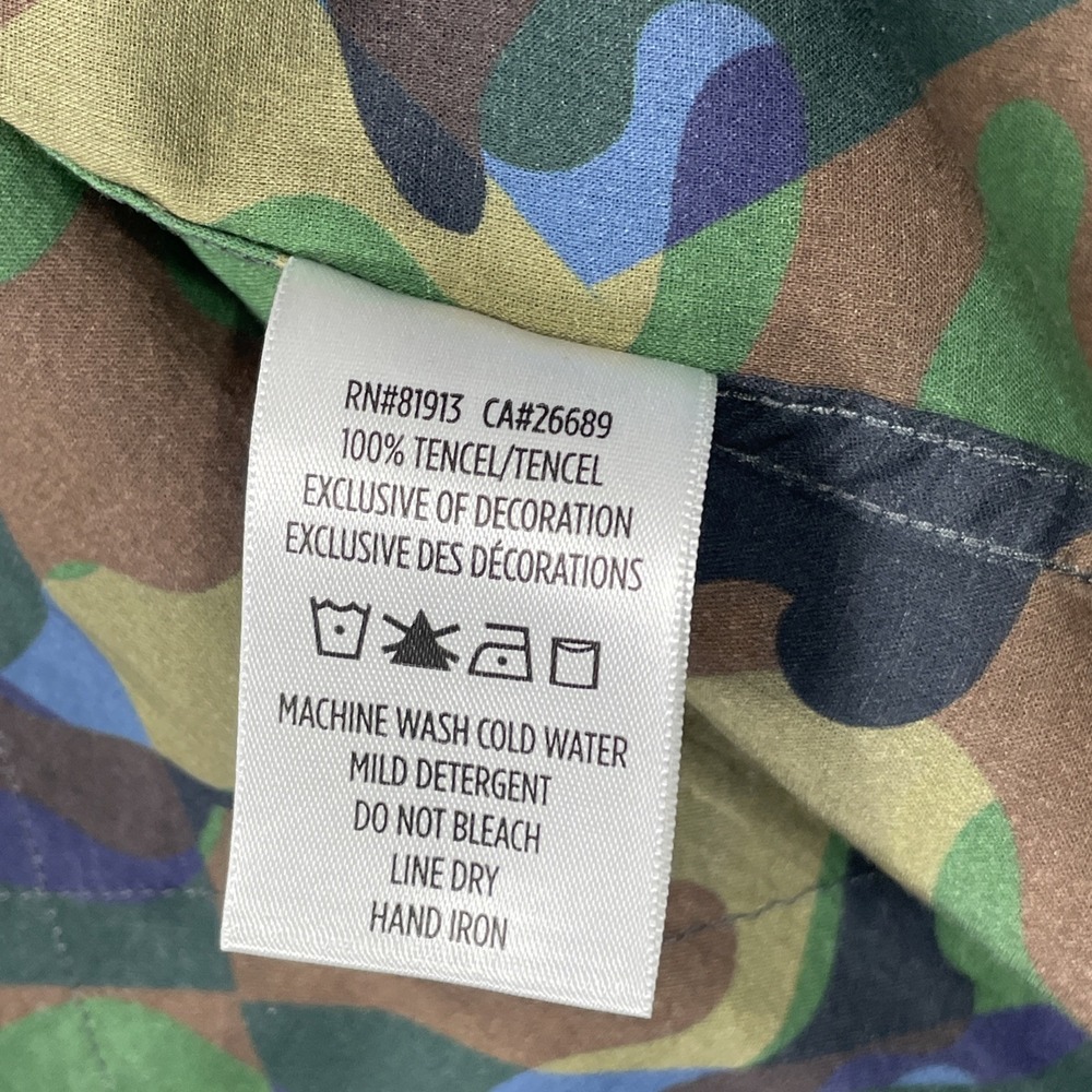 Robert Graham "Darylmania" Rare Limited Edition Shirt Mens L Embroidered Camo - Picture 8 of 10